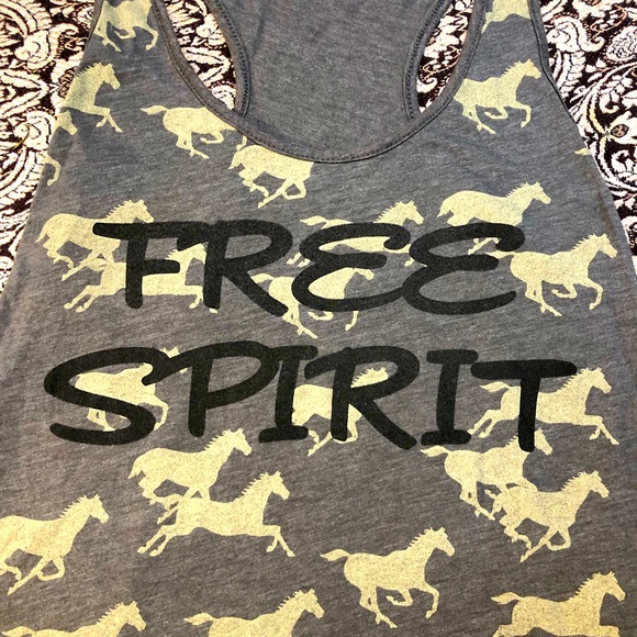 3for10🌸 Mighty Fine Free Spirit Tank Top Size Large - Picture 3 of 5
